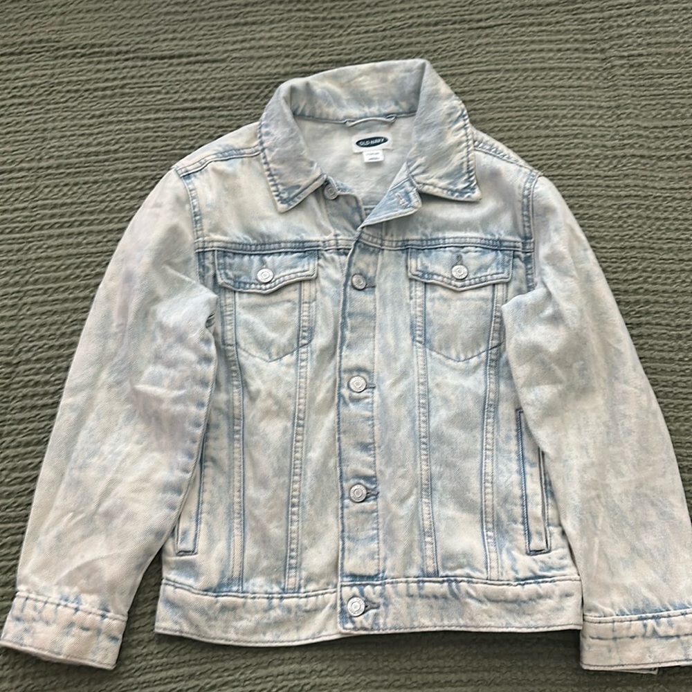 Old Navy Boys Light Denim Jacket Large 10-12